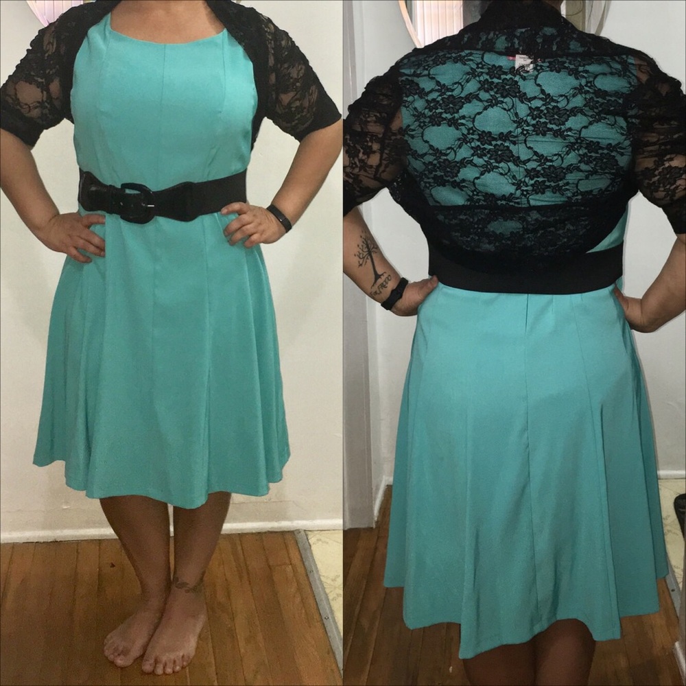Dress Barn turquoise dress